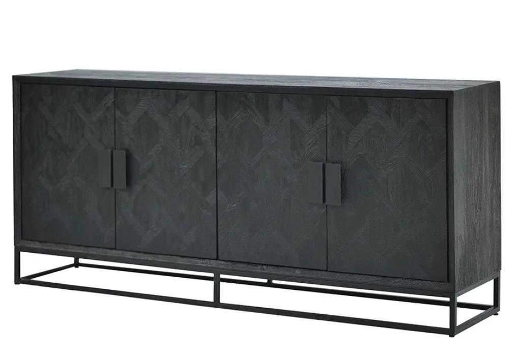 Dressoir Newcastle 195 cm | Black | Nu Extra Voordelig!