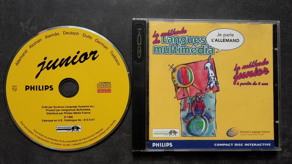 CDI - Je Parle l'allemand Junior - Philips CD-I Interactief, Spelcomputers en Games, Games | Overige, Zo goed als nieuw, Simulatie