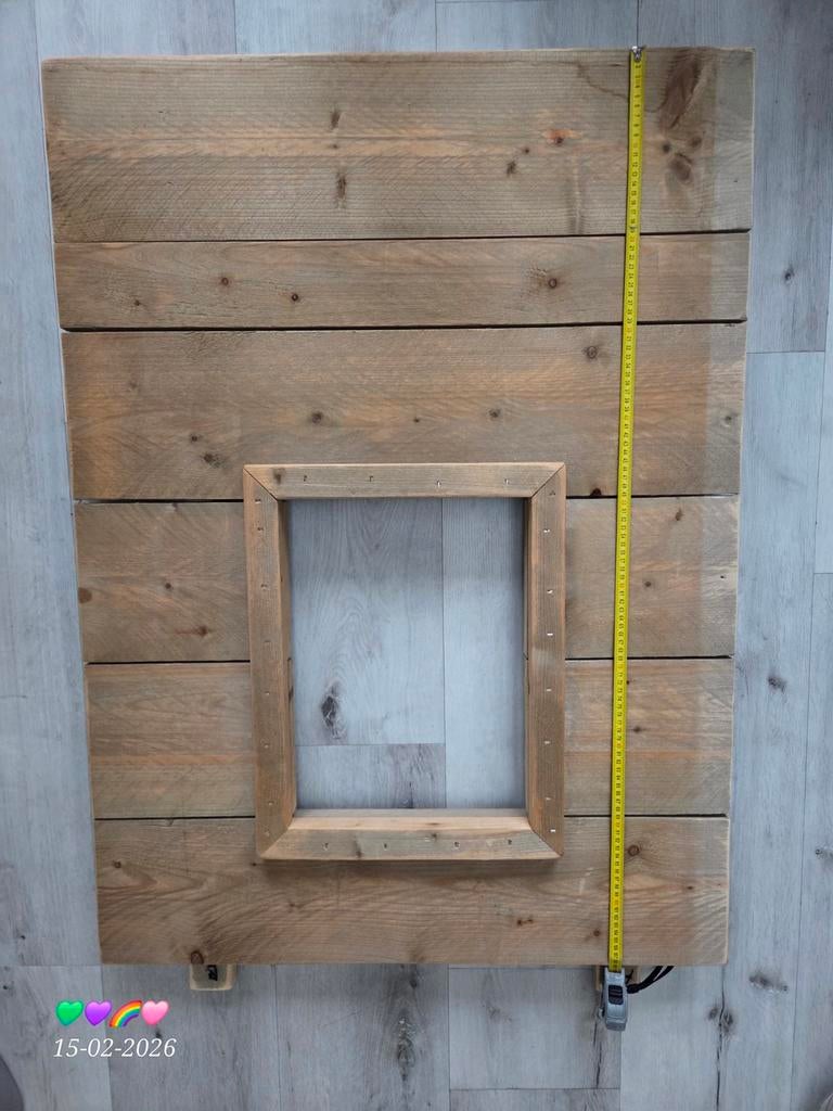 Steigerhouten Raam voor Bed/Speelhuisje, Kinderen en Baby's, Kinderkamer | Commodes en Kasten, Ophalen, Gebruikt, Kast, 105 cm of meer