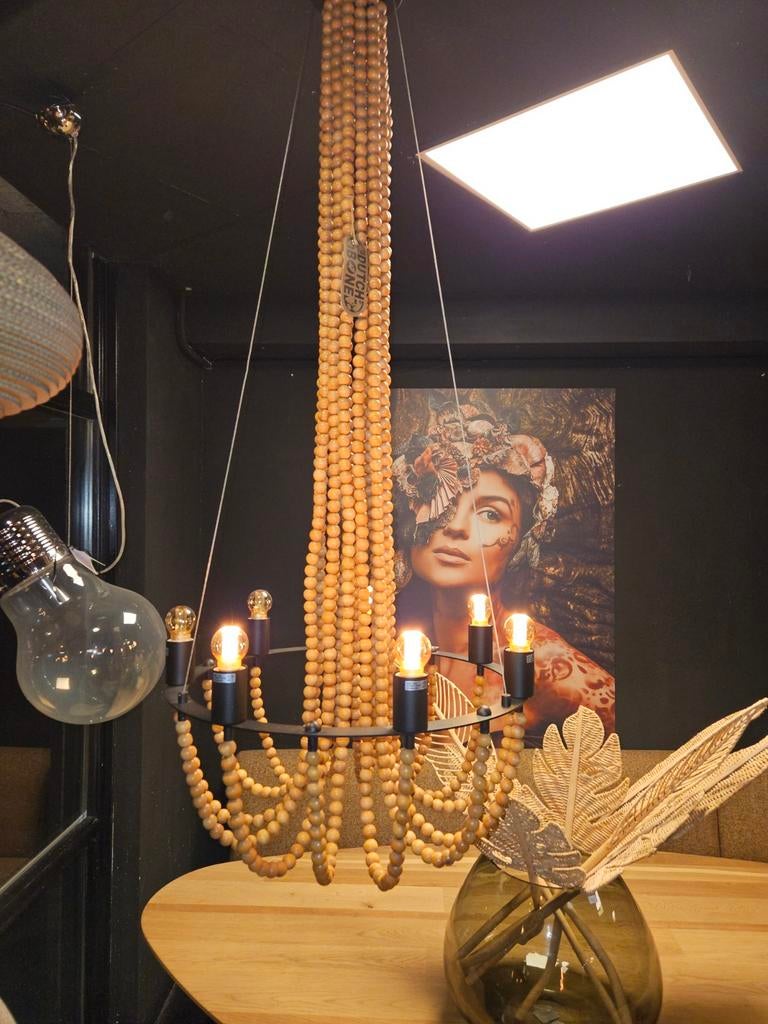 Hanglamp kralen dutchebone opruiming !, Ophalen of Verzenden, Nieuw