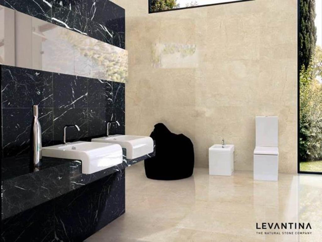 Marmer Crema Marfilsa 305x305x10 mm hoogglans, Overige materialen, 30 cm of meer, Verzenden, Nieuw