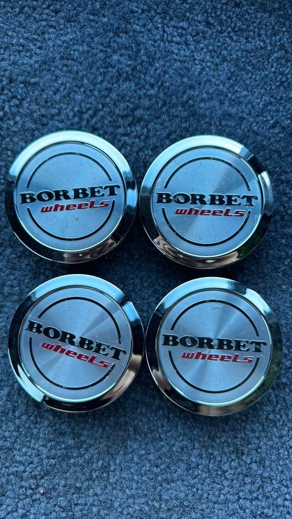 Nieuwe naafdoppen borbet wheels, Auto diversen, Wieldoppen, Ophalen of Verzenden, Nieuw