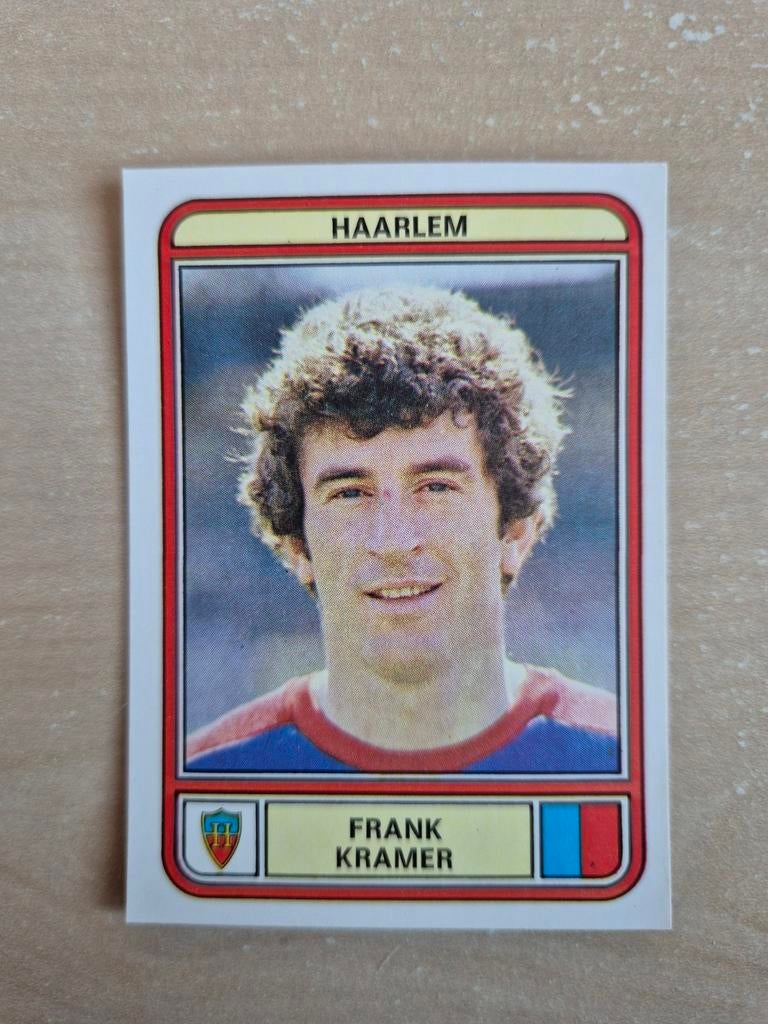 Panini Voetbal 80 Frank Kramer Haarlem, Ophalen of Verzenden, Zo goed als nieuw, Ajax, Poster, Plaatje of Sticker