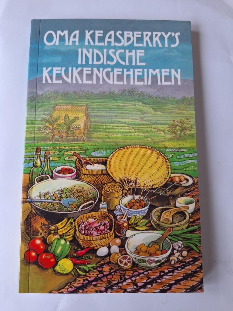 Oma Keasberry's Indische Keukengeheimen - Kookboek, Boeken, Vegetarisch, Oma Keasberry, Hoofdgerechten, Zo goed als nieuw