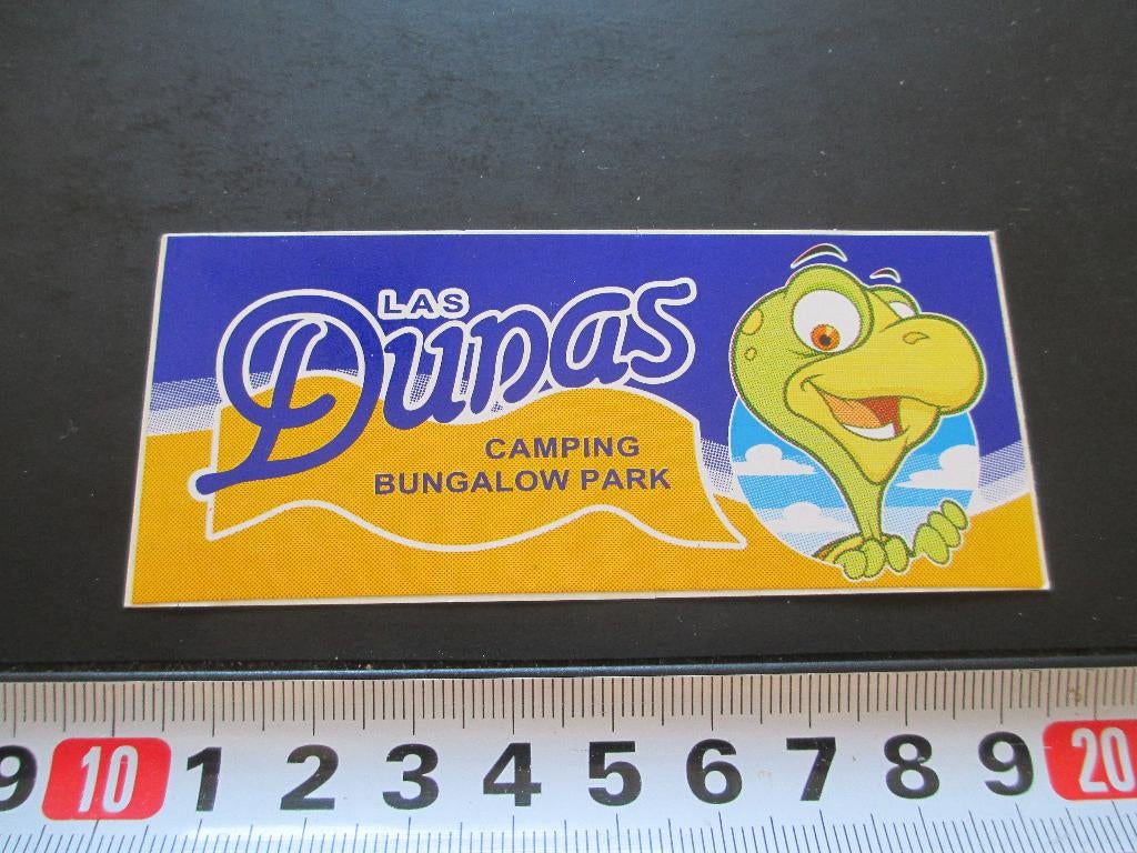 sticker las dunas camping bungalow park, Verzamelen, Stickers, Zo goed als nieuw, Ophalen
