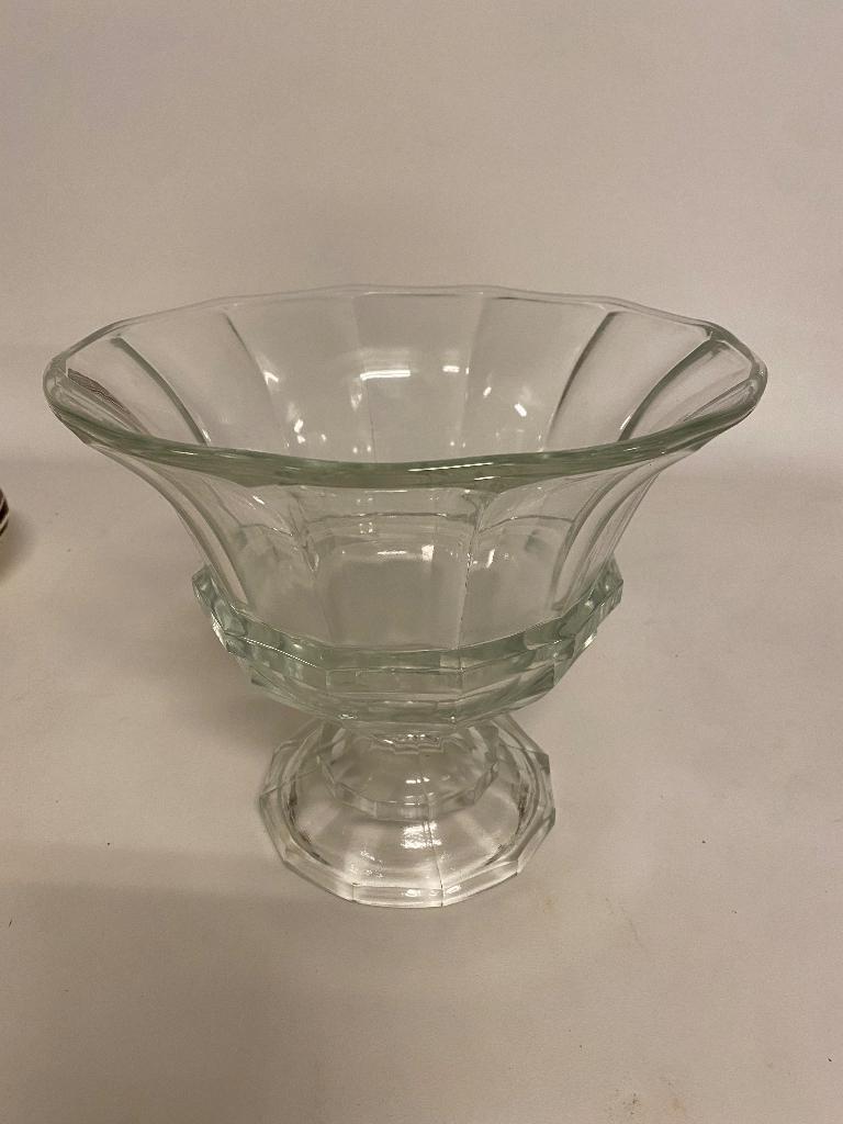 Art Deco glazen fruitschaal pers glas, Antiek en Kunst, Ophalen of Verzenden