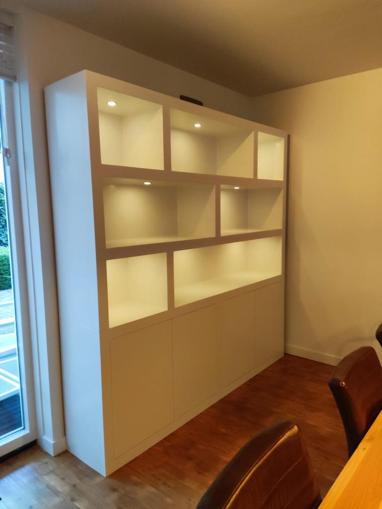 Vakkenkasten / Wandkasten geheel op maat, Huis en Inrichting, Kasten | Wandmeubels, Nieuw, 25 tot 50 cm, 200 cm of meer