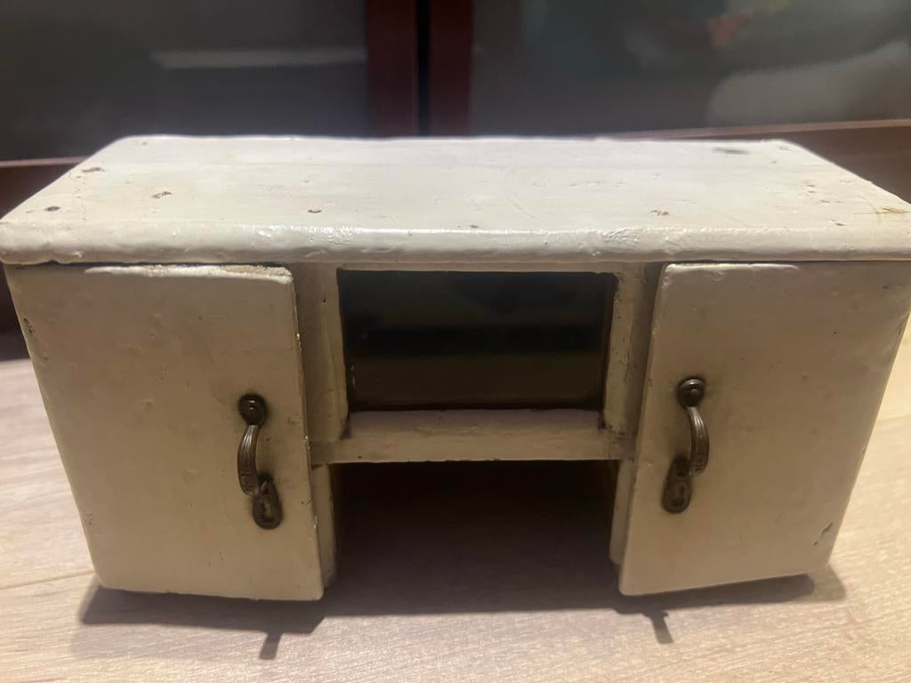 Heel oud poppenkast dressoir / keukentje, Antiek en Kunst, Ophalen of Verzenden