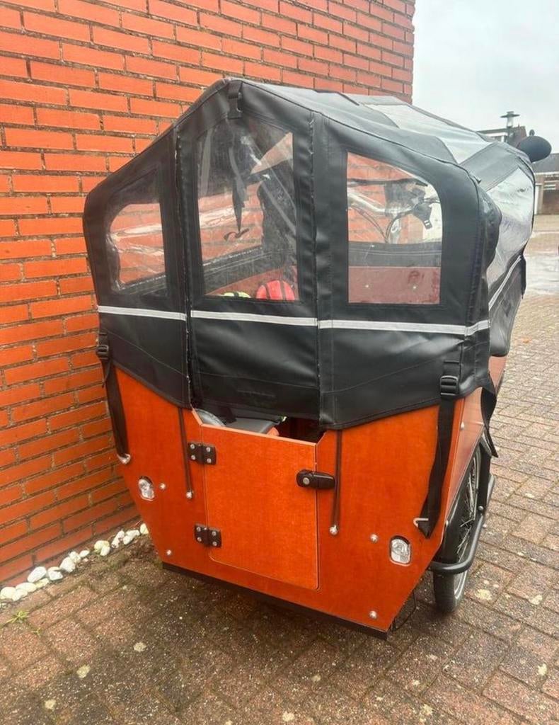 Babboe Max-E bakfiets met accessoires, 4 kinderen of meer, Gebruikt, Elektrisch, Ophalen