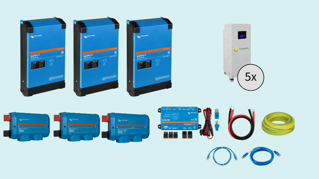Victron ESS 19.2kW 24kVa  3-Fase – 3-Fase Thuisbatterij DIY, 200 wattpiek of meer, Nieuw, Ophalen of Verzenden, Victron