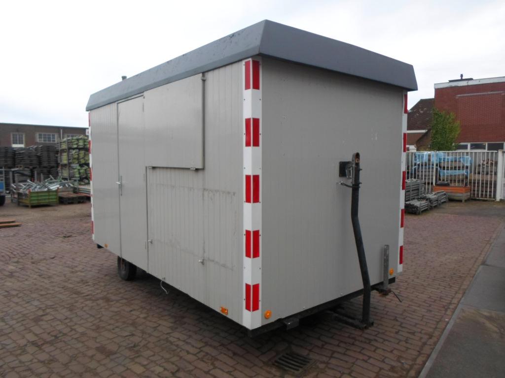 te koop aangeboden schaftwagen pipowagen schaftkeet bouwkeet, Doe-het-zelf en Verbouw, Bouwketen en Schaftketen, Ophalen, Gebruikt