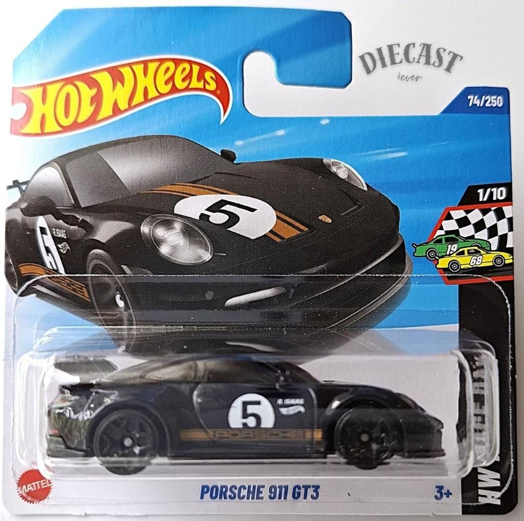 Hot Wheels Porsche 911 GT3, black, Ophalen, Nieuw, Auto