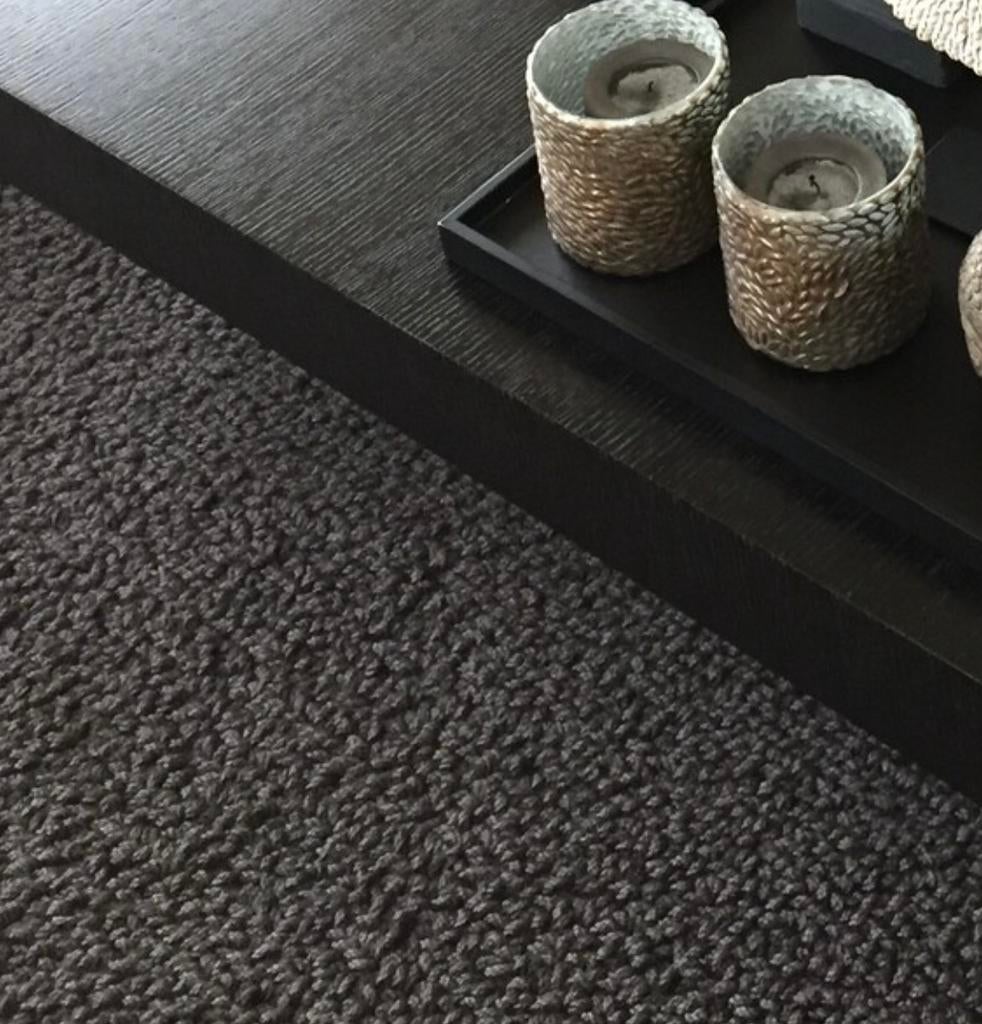 ^*^ Danskina Royale vloerkleed – 250x220 – warm antraciet, Ophalen, 200 cm of meer, Zo goed als nieuw, 200 cm of meer