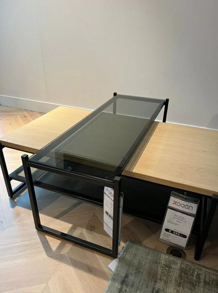 Salontafel Modali XOOON, Huis en Inrichting, Tafels | Salontafels, Ophalen, 100 tot 150 cm, Industrieel, modern, 50 tot 100 cm