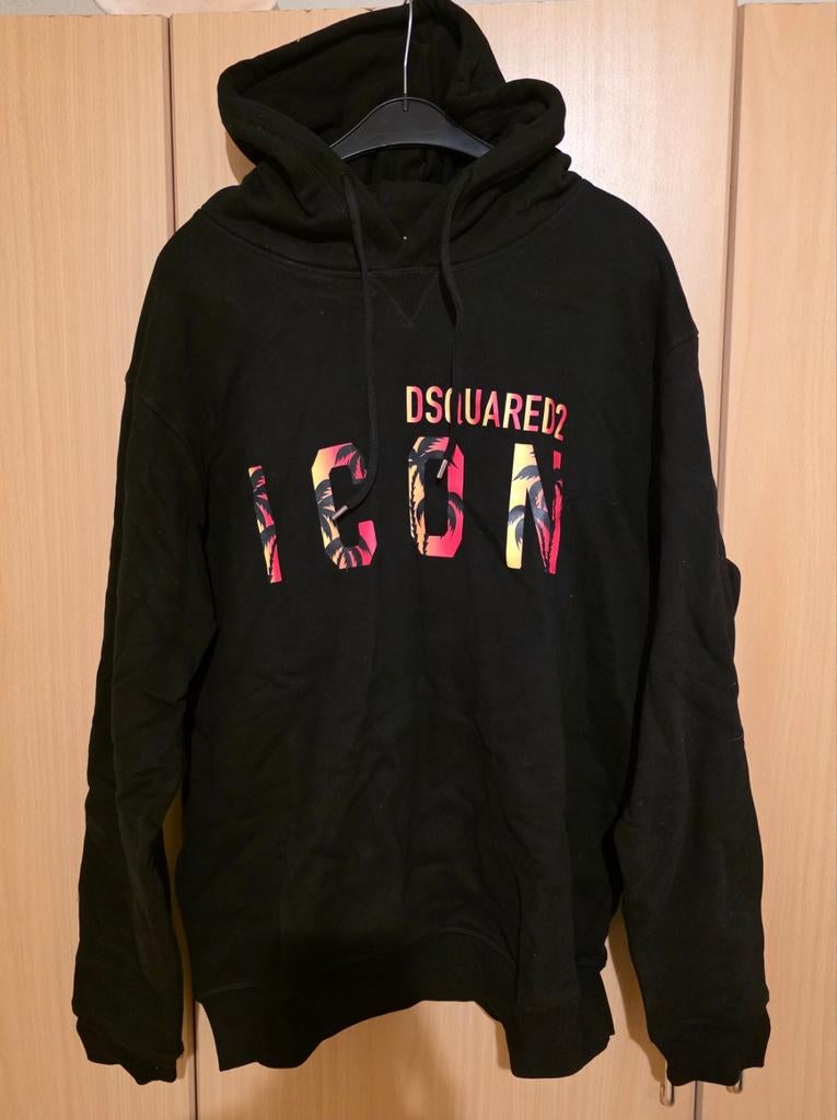 DSQUARED² ICON HOODIE, Kleding | Heren, Maat 52/54 (L), Dsquared2, Verzenden, Zwart