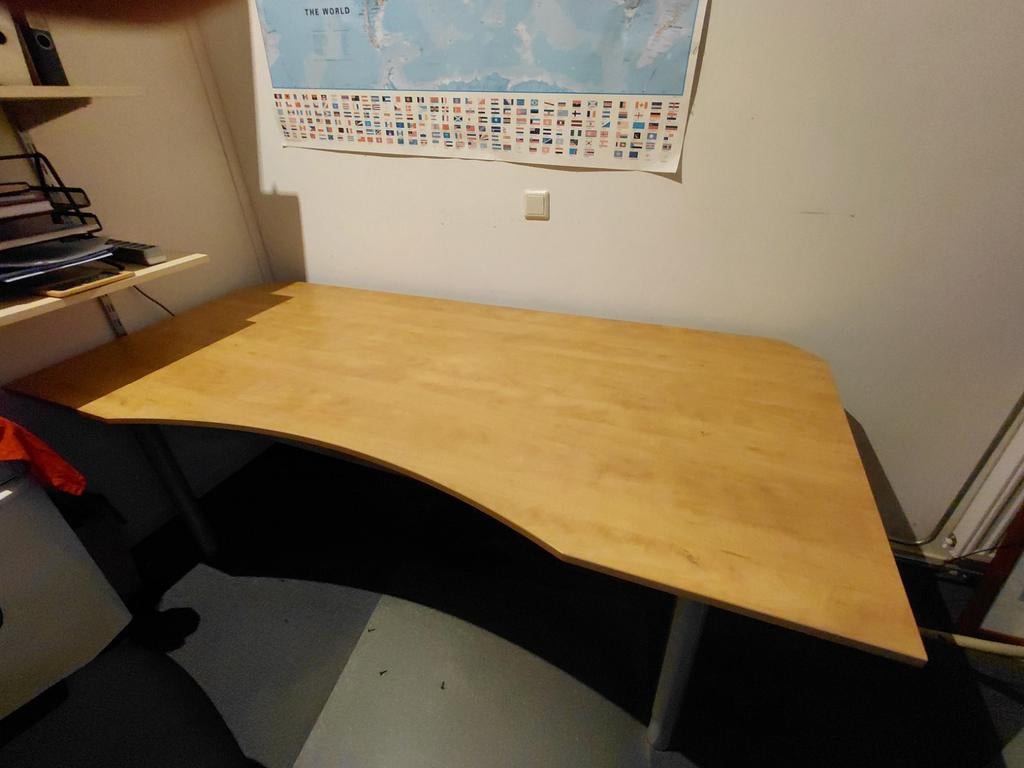 Brink Bureau - In hoogte verstelbaar - 200x90cm, Huis en Inrichting, Bureaus, Ophalen, In hoogte verstelbaar, Gebruikt