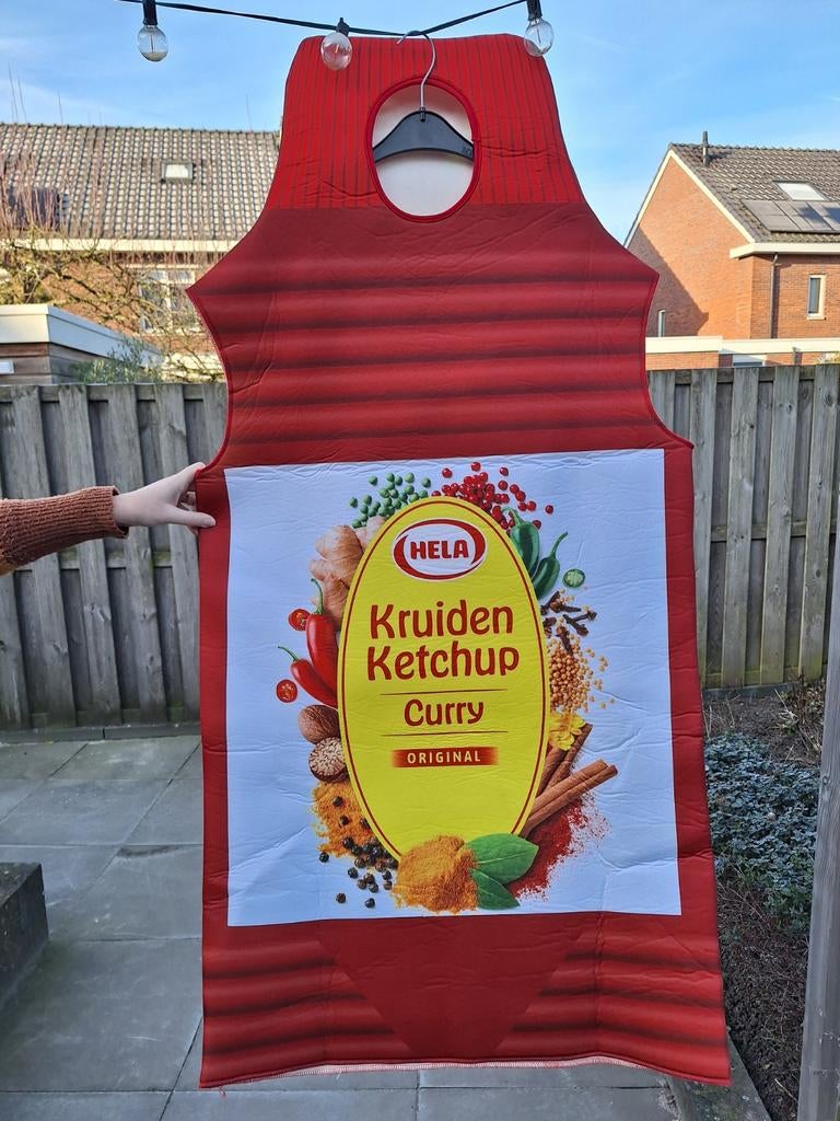 Carnavalspak Hela Curry heren/dames, Ophalen, Zo goed als nieuw, Overige maten