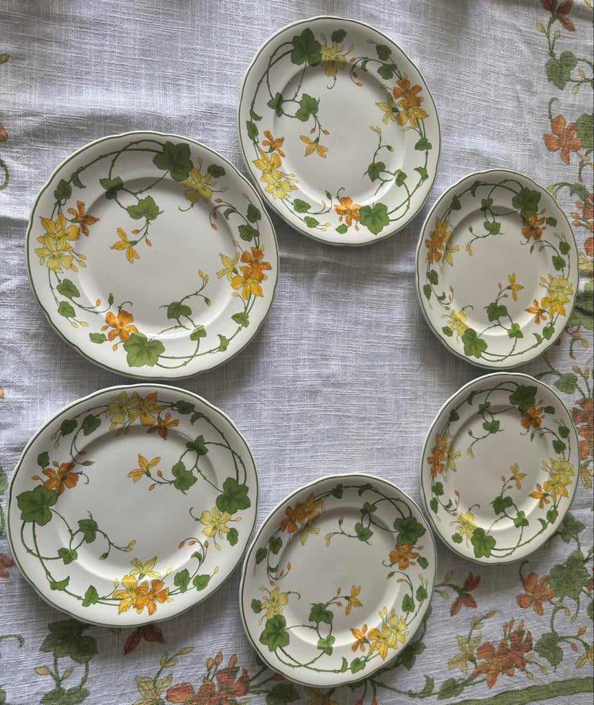 Villeroy & Boch Geranium Bord 27 cm, Huis en Inrichting, Keuken | Servies, Ophalen of Verzenden, Zo goed als nieuw, Bord(en), Overige stijlen