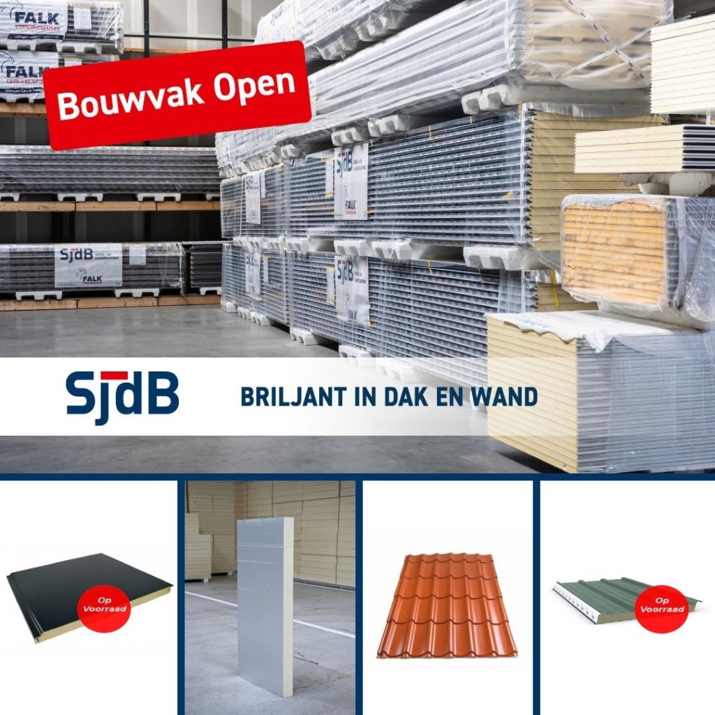 Groot assortiment sandwichpanelen, A-keus en B-keu, Overige materialen, Nieuw, 15 m² of meer, Grijs