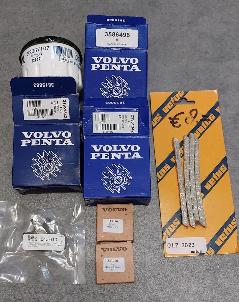 Volvo Penta MD7A Onderhoudsset (ook per onderdeel te koop), Ophalen of Verzenden, Nieuw, Motor en Techniek, Zeilboot of Motorboot