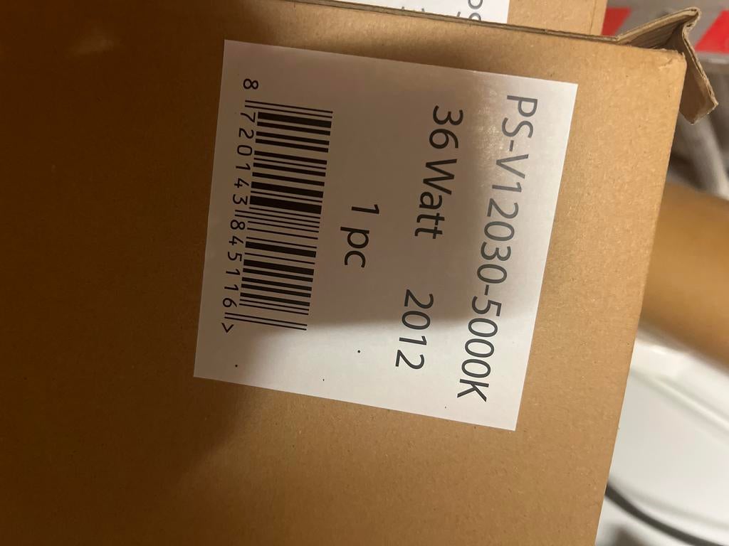 Nieuwe Ledpanelen - 3 stuks ps-v12030-5000k 36 wat, Led-lamp, Nieuw, Overige fittingen, Ophalen