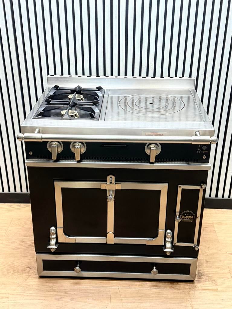 Luxe La Cornue Fornuis 3pits coupe de feu met Afzuigkap 80cm, Fornello Esperta, Grill, 3 kookzones of minder, Ophalen of Verzenden