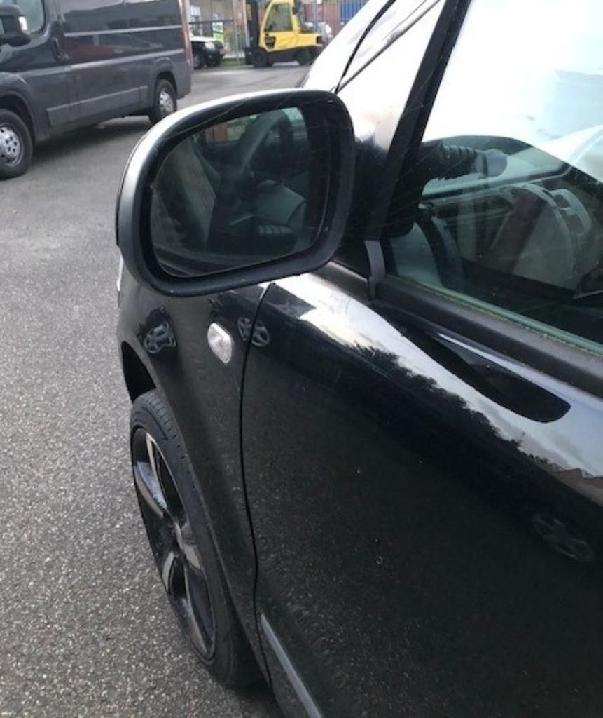 VW Fox 1200 Benzine Zwart 2005 Spiegel, Ophalen of Verzenden, Gebruikt, Volkswagen