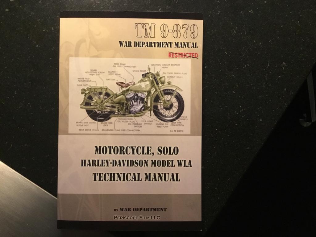 Harley-Davidson WLA manual, Ophalen of Verzenden, Nieuw