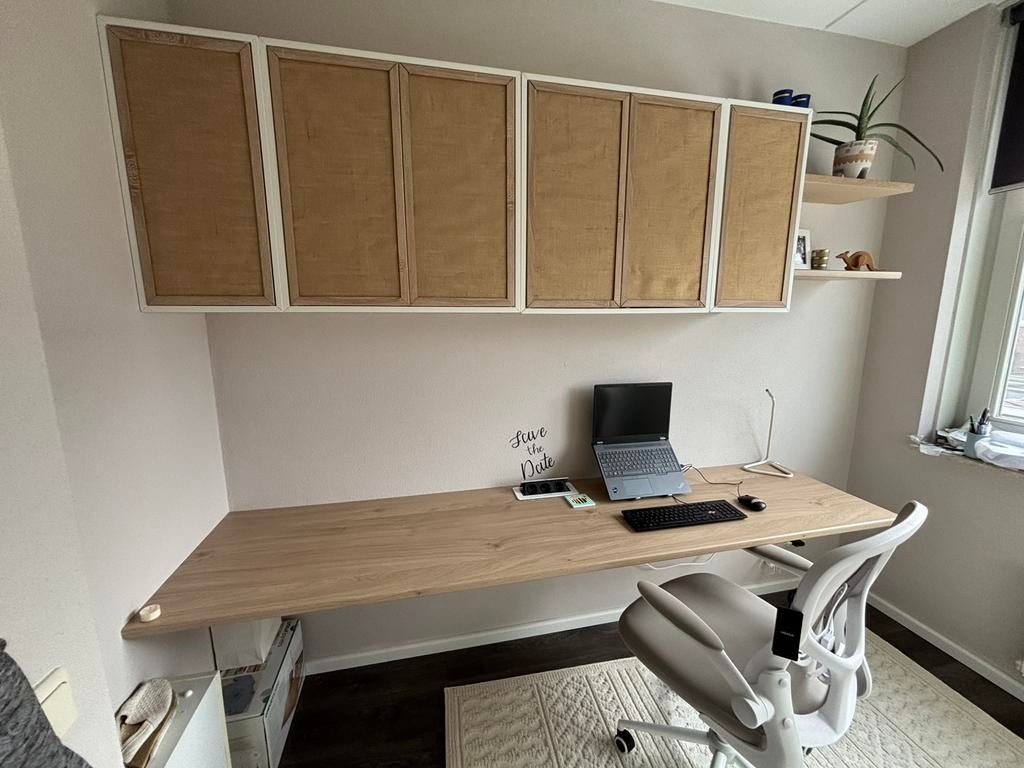 Office set up ( desk + drawers), Huis en Inrichting, Bureaus, Ophalen of Verzenden, Zo goed als nieuw
