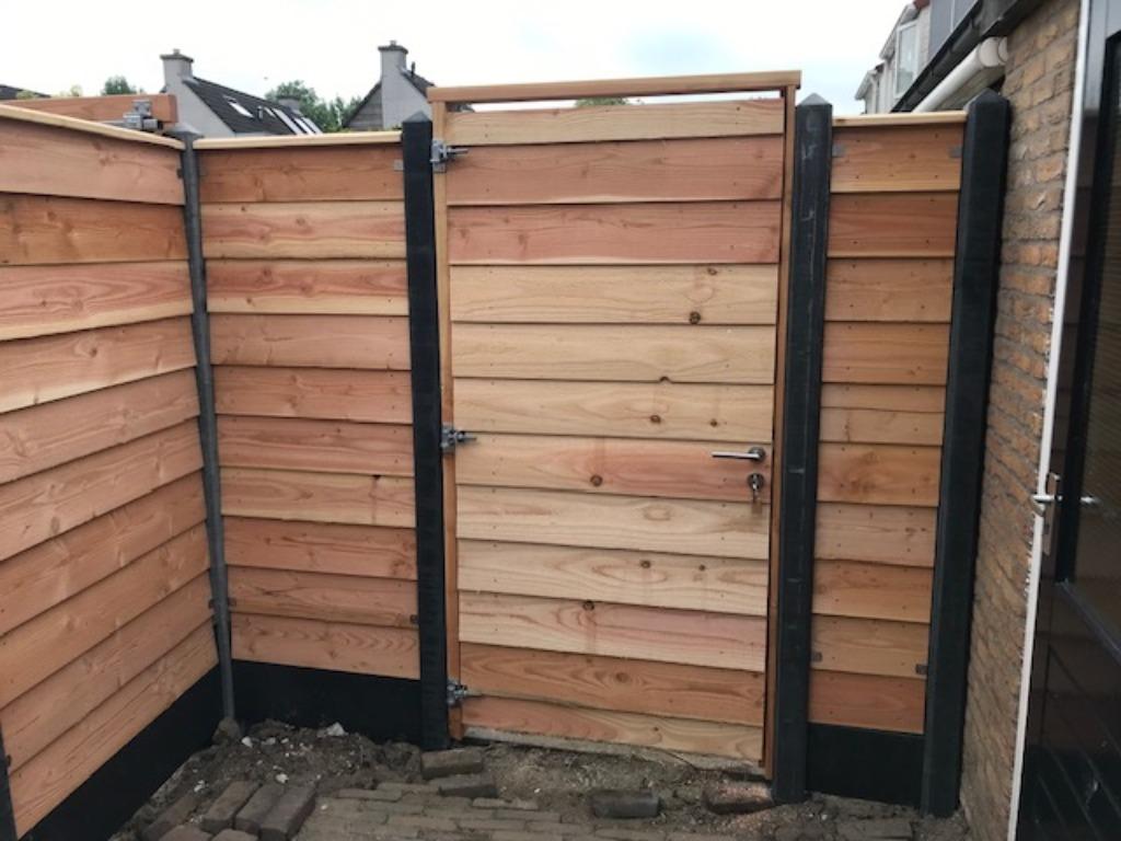 Tuinpoort Zweeds rabat, 100 tot 150 cm, Nieuw, Ophalen of Verzenden, Draaipoort
