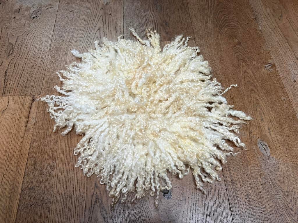 Schapenvacht Viltvacht krullen Wensleydale schaap blond, Ophalen of Verzenden, Nieuw