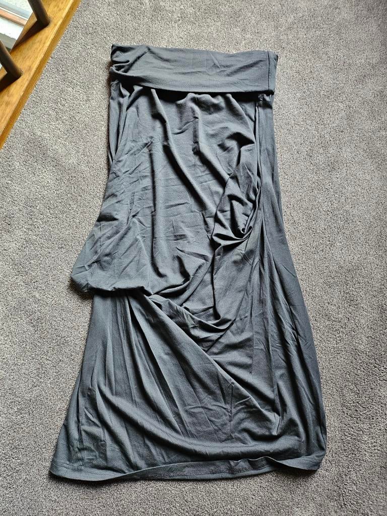 Blauwe viscose rok, Elsewhere, maat S, Maat 38/40 (M), Blauw, Nieuw, Ophalen of Verzenden