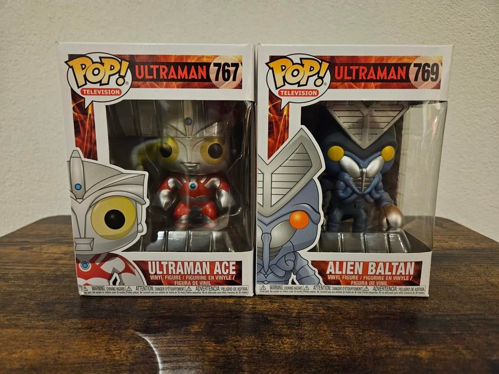 Funko Pop Ultraman Ace and Alien Baltan Vaulted, Ophalen of Verzenden, Zo goed als nieuw