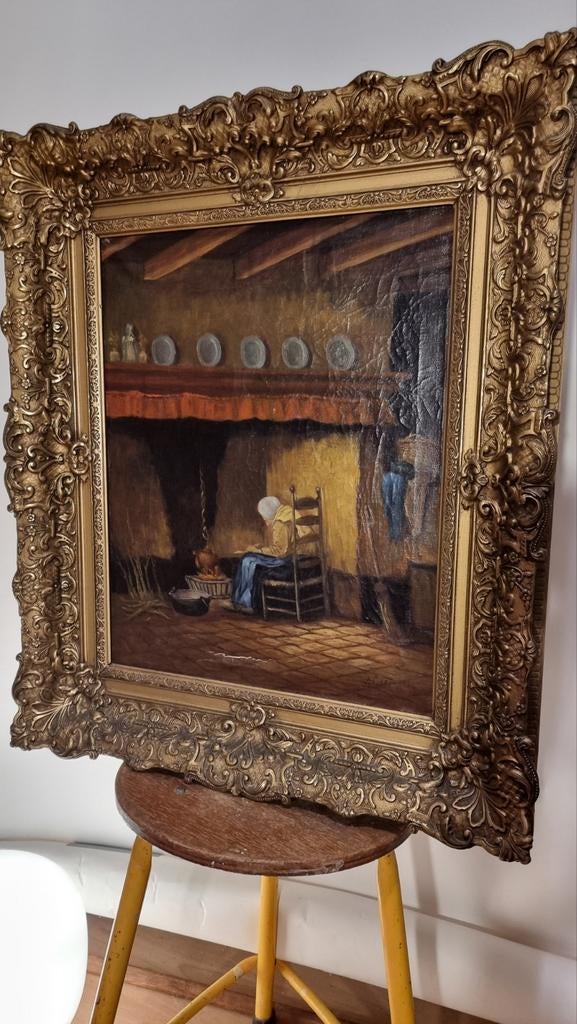 Schilderij van oort, Ophalen of Verzenden