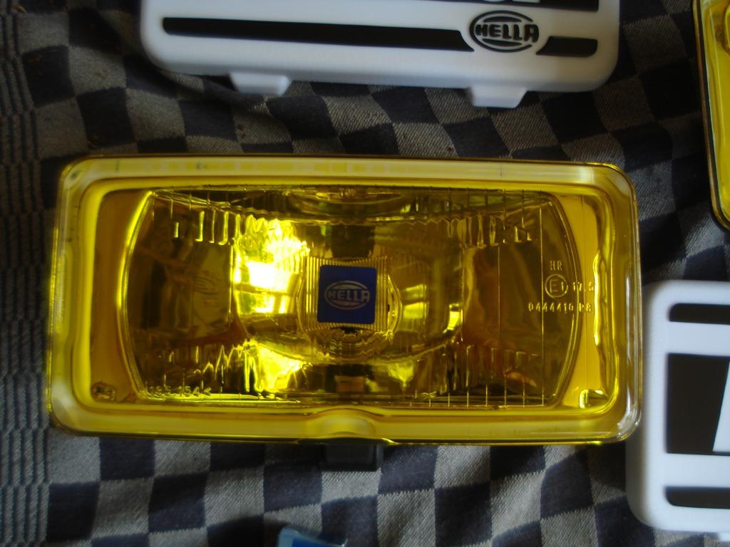 Oldtimer 1 set gele verstralers met covers type comet 550., Verzenden, Nieuw