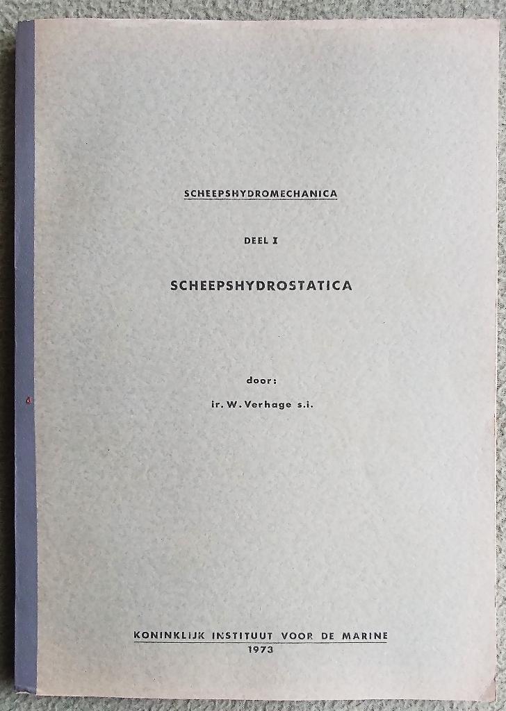 Scheepshydrostatica Marine, Verzenden, Marine, Nederland, Boek of Tijdschrift