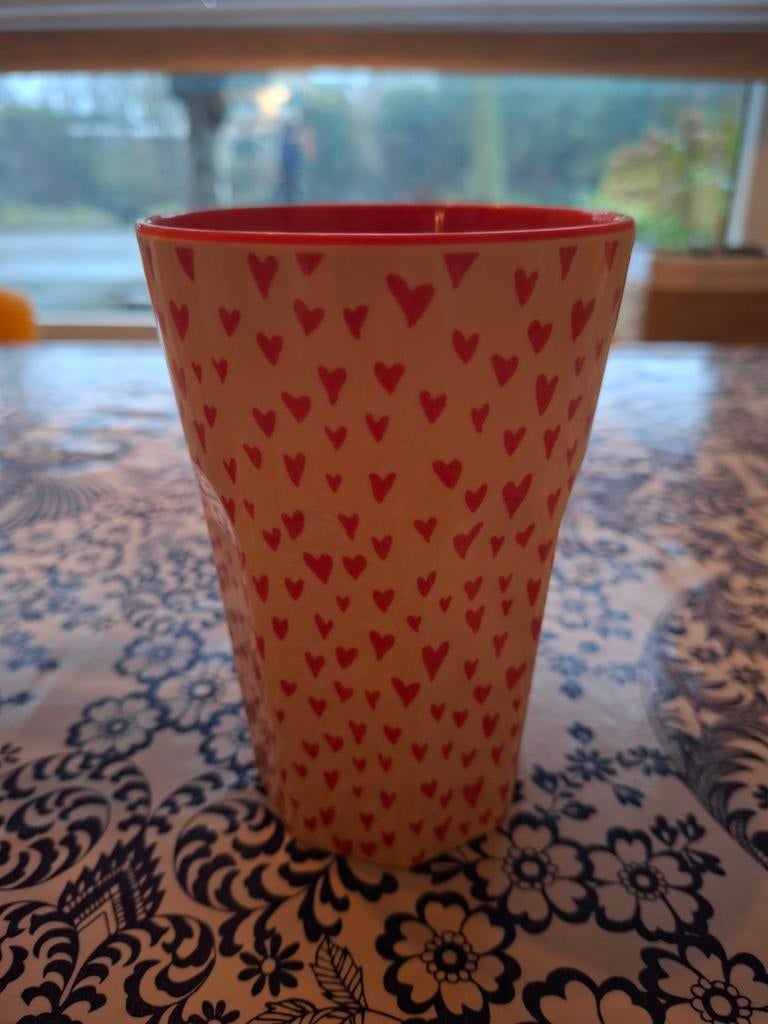 Grote Rice beker voor thee, koffie of sap, Keramiek, Ophalen of Verzenden, Zo goed als nieuw, Overige stijlen