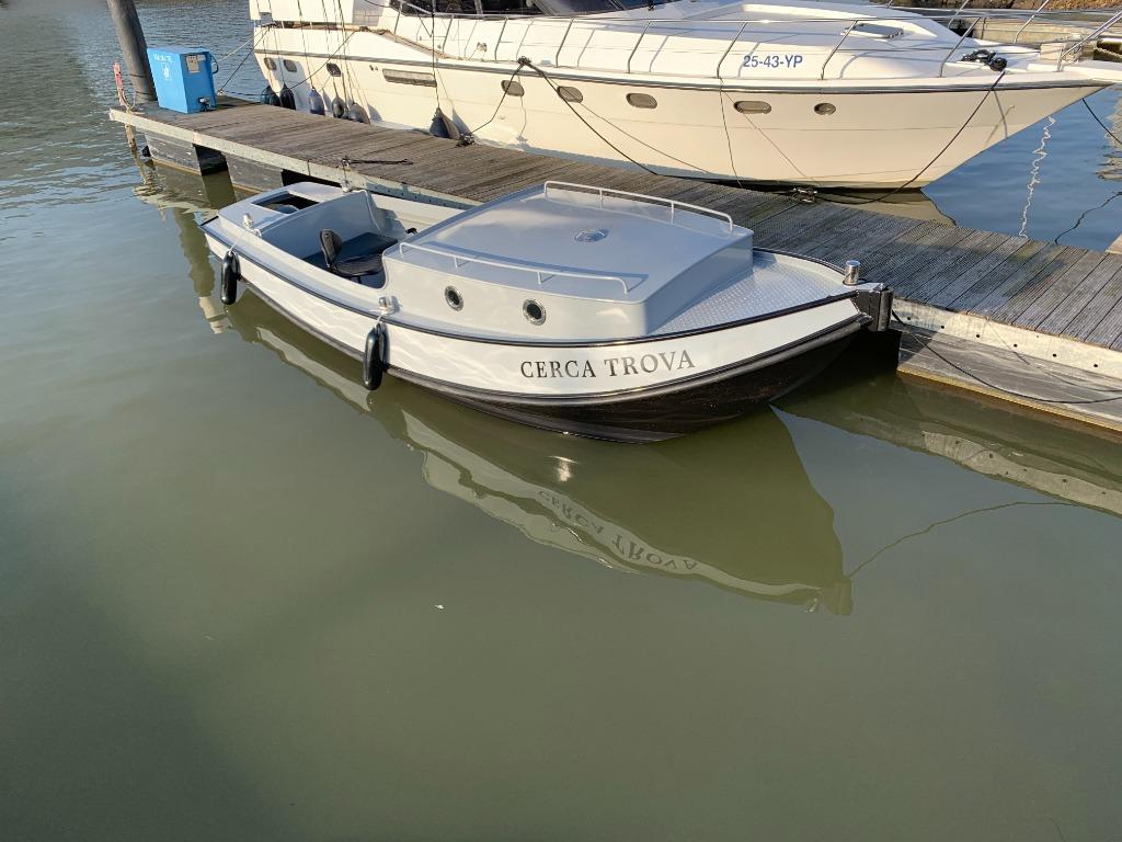 Tukkervlet / sloep / vlet / duwboot stalen vlet/ boot, Ophalen, 10 tot 30 pk, Staal, Diesel