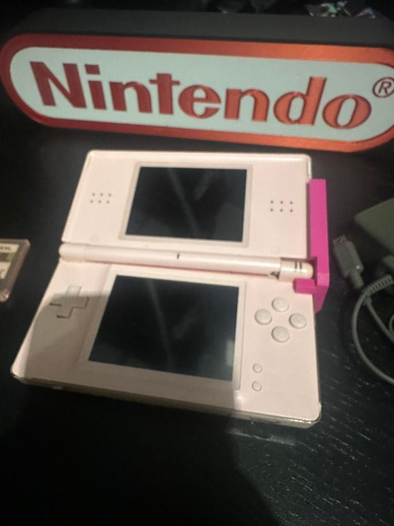 Nintendo DS Lite rose - met tasje, spel, 1x pen, kabel, ., Ophalen of Verzenden, ., DS Lite