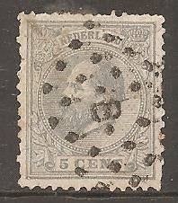 Nederland nvph nr 19 met puntstempel 8, Verzenden, T/m 1940, Gestempeld