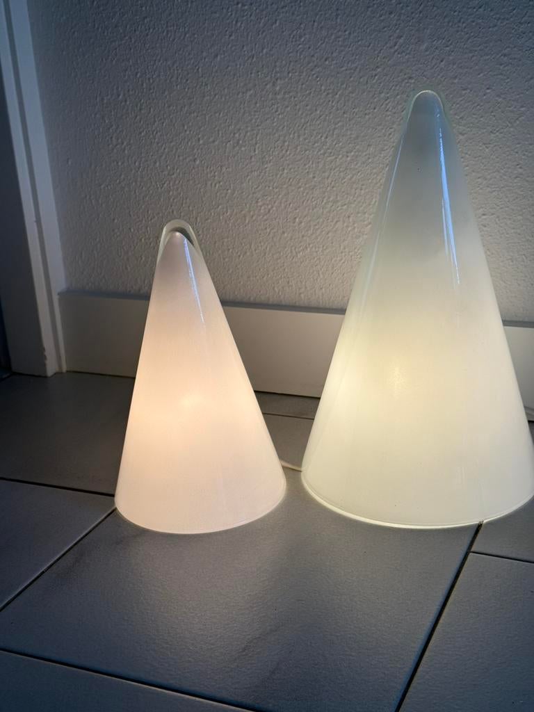 Vintage SCE Teepee Tafellamp 80’S, Huis en Inrichting, Ophalen, Bauhaus, Minder dan 50 cm, Glas