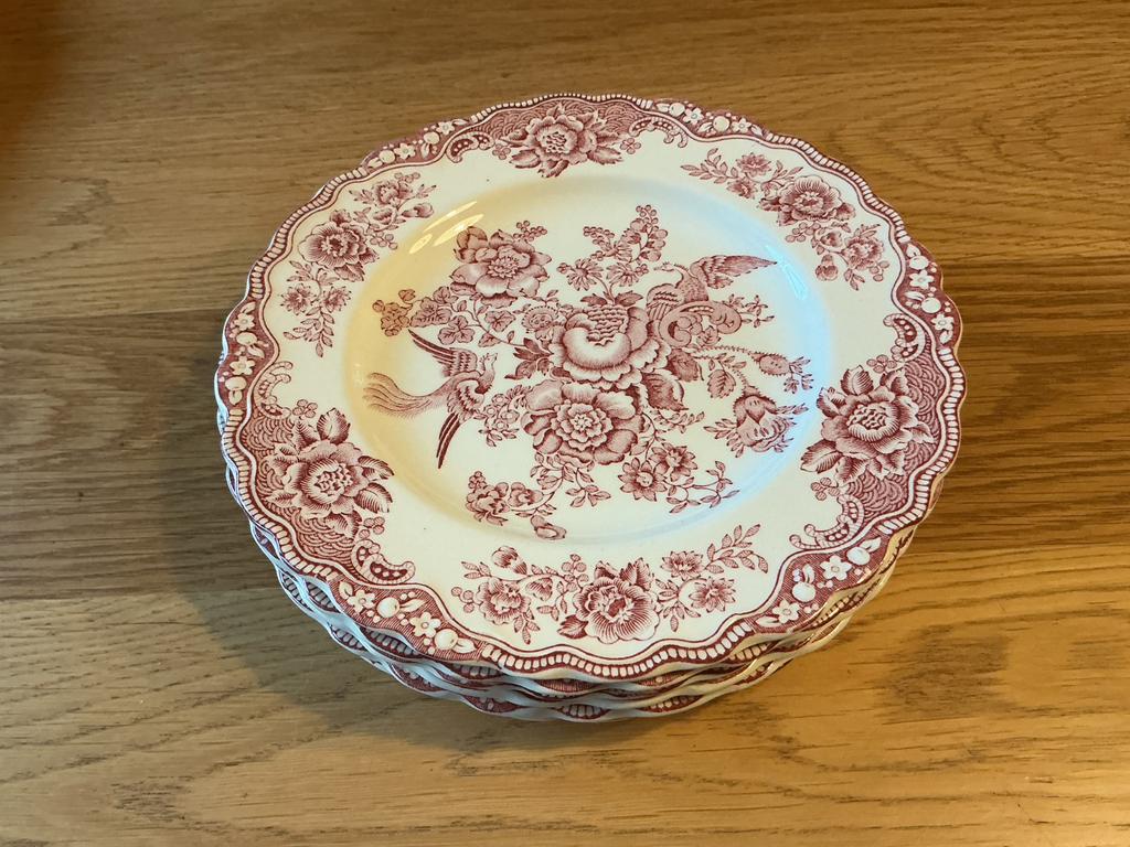 6 leuke ontbijt bordjes Bristol, Ophalen of Verzenden