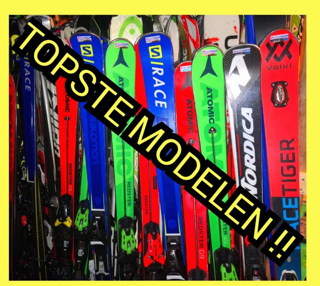 GROOTSTE VOORRAAD SKIS EN SKI SCHOENEN, Overige merken, Ophalen of Verzenden, Zo goed als nieuw, Carve