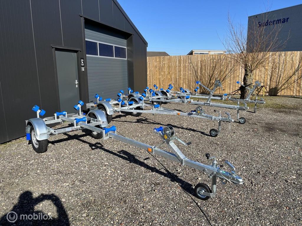 Nieuwe trailer | Waterdichte KNOTT as | 450cm, Auto diversen, Aanhangers en Bagagewagens, Gebruikt