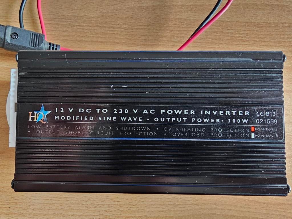 12V naar 230V voeding, Ophalen