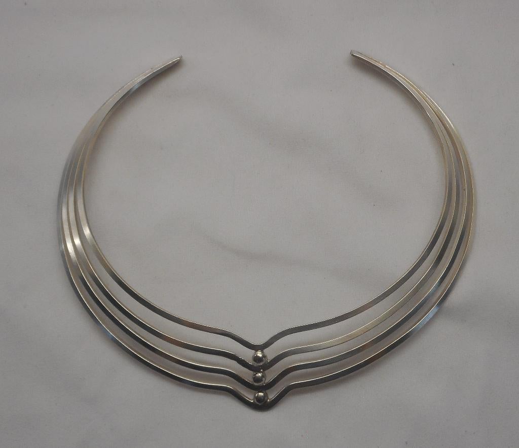 Zilveren prachtige zware modernist spang jaren 70 nr.051, Sieraden, Tassen en Uiterlijk, Verzenden, Zo goed als nieuw, Zilver