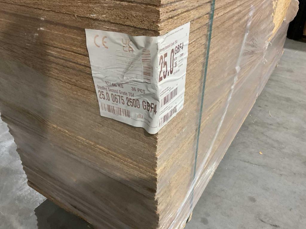 OSB 4 zijden mes en groef 2500x675x25 36 platen nieuw ‼️, Doe-het-zelf en Verbouw, Platen en Panelen, Ophalen, Nieuw, Overige materialen