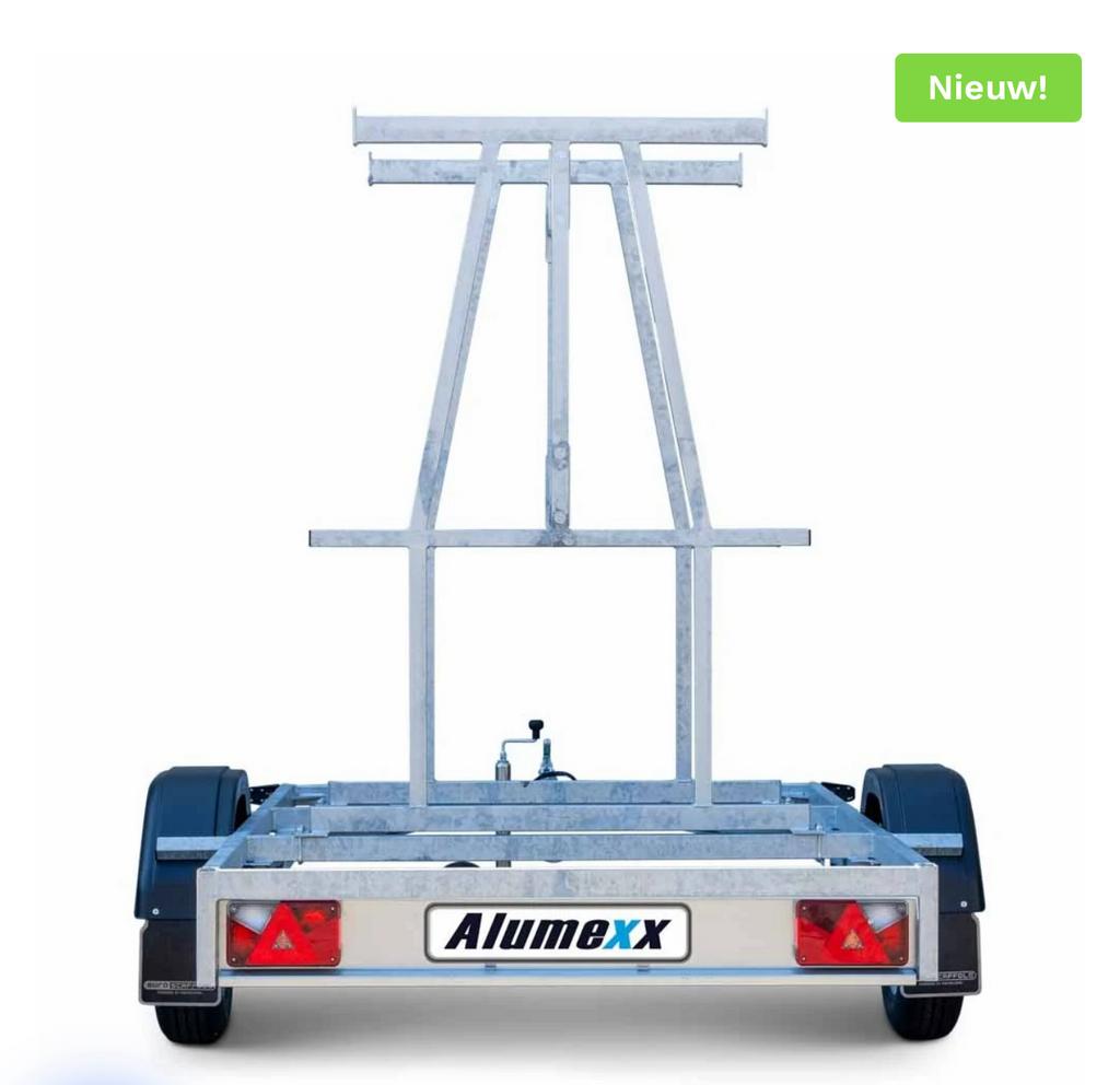 ⭐️ Steigeraanhanger + Rolsteiger 135x250x8.2m Alumexx, Doe-het-zelf en Verbouw, Steigers, Ophalen of Verzenden, Nieuw, Rolsteiger of Kamersteiger