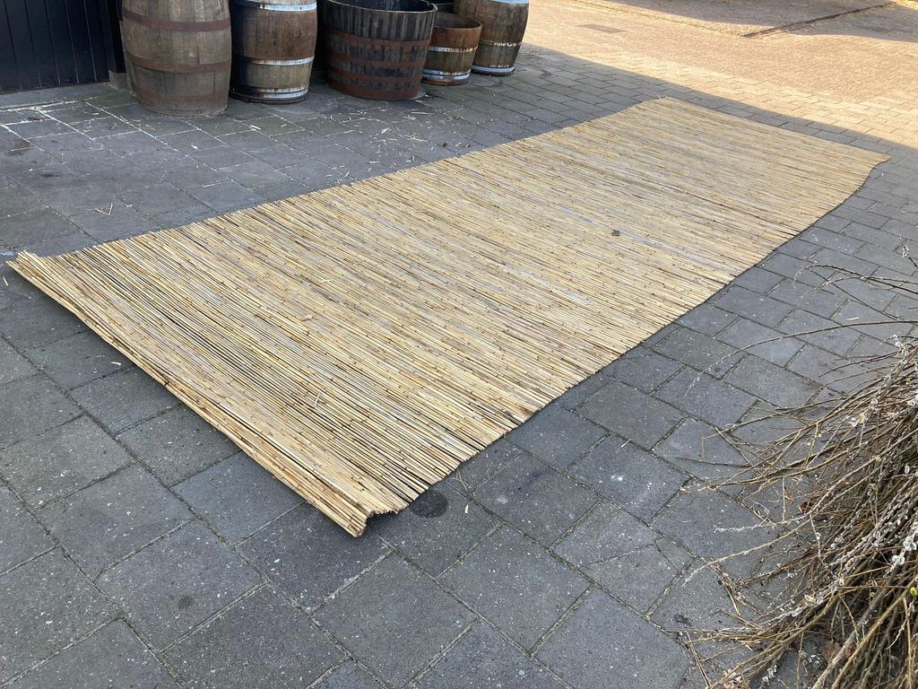 Rietmatten rietplaten natuurlijk schutting wandafwerking, Overige materialen, Gerard Krale, Nieuw, Ophalen of Verzenden