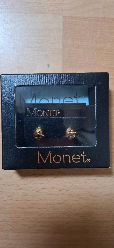 Monet oorbellen met certificaat, Gebruikt, Ophalen of Verzenden, Knopjes of Stekers, Goud